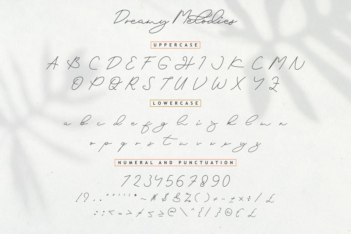 Dreamy Melodies Signature Font