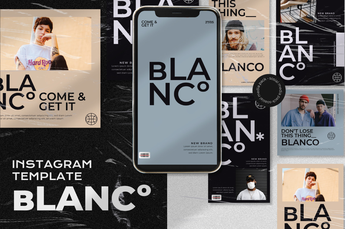 blanco instagram template