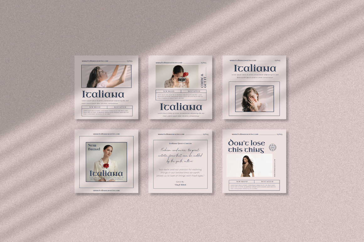 Italiana Instagram Template Italiana Instagram Template