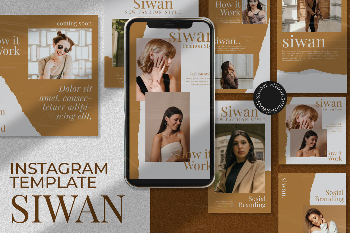 siwan instagram template