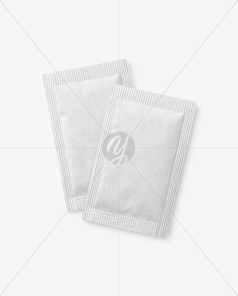 Two Kraft Paper Sachets Mockup