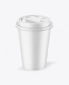 Matte Paper Coffee Cup Mockup