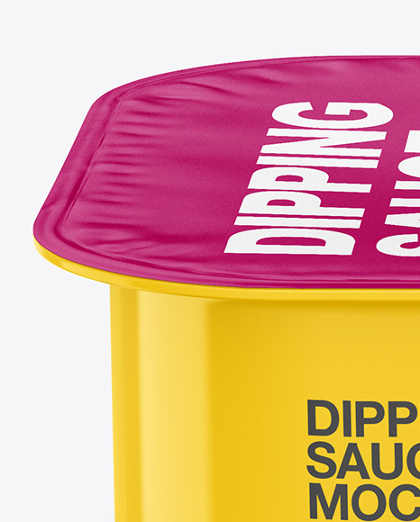 Glossy Dipping Sauce Mockup