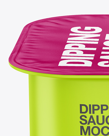 Matte Dipping Sauce Mockup