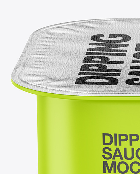 Matte Dipping Sauce Mockup