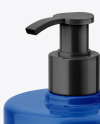 Glossy Liquid Soap Bottle with Pump Mockup