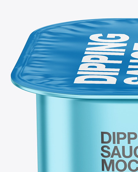 Metallized Dipping Sauce Mockup