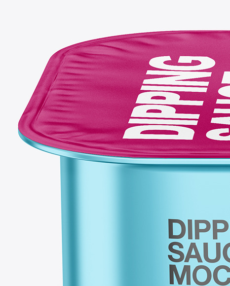 Metallized Dipping Sauce Mockup