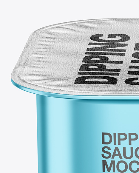 Metallized Dipping Sauce Mockup