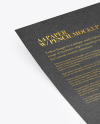 Kraft Paper With Pencil Mockup