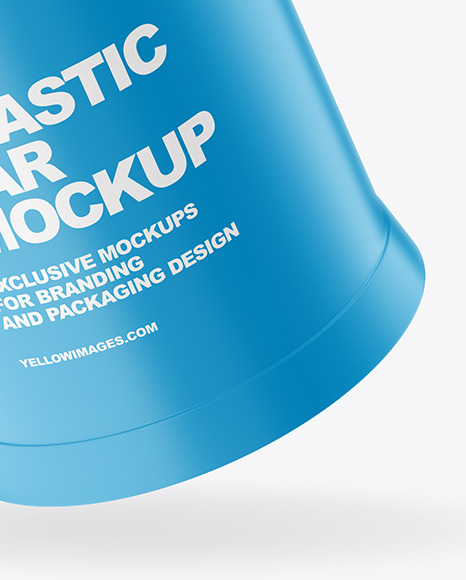 Matte Plastic Jar Mockup