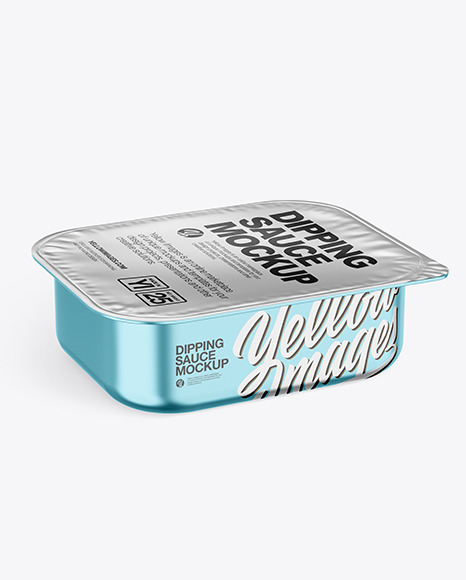 Metallized Dipping Sauce Mockup