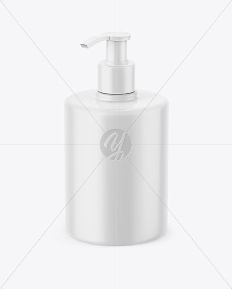 Matte Soap Bottle with Pump Mockup