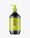 Glossy Liquid Soap Bottle With Pump Mockup