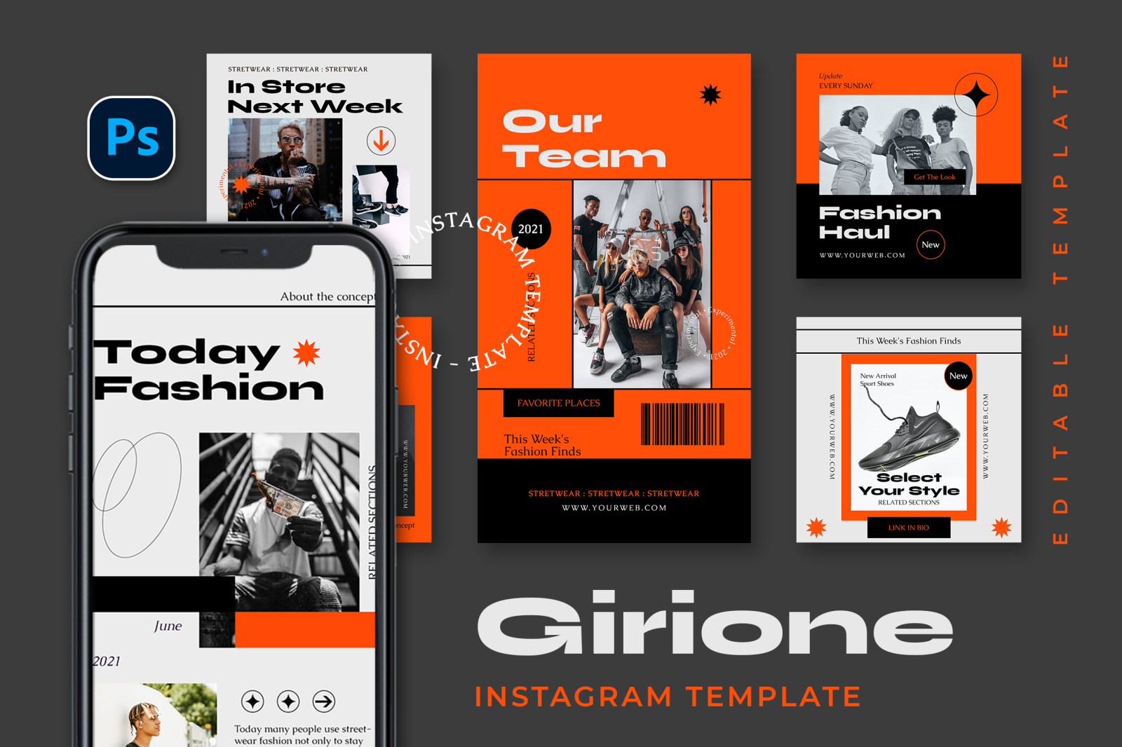 Girione Instagram Template