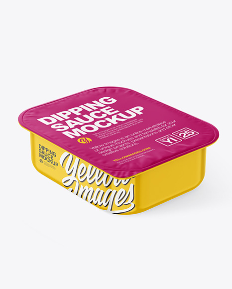 Glossy Dipping Sauce Mockup