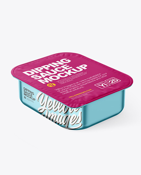 Metallized Dipping Sauce Mockup