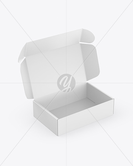 Opened Paper Box Mockup