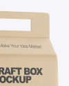 Kraft Box with Buckwheat Mockup