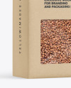 Kraft Box with Buckwheat Mockup