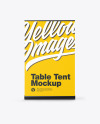 Plastic Table Tent Mockup