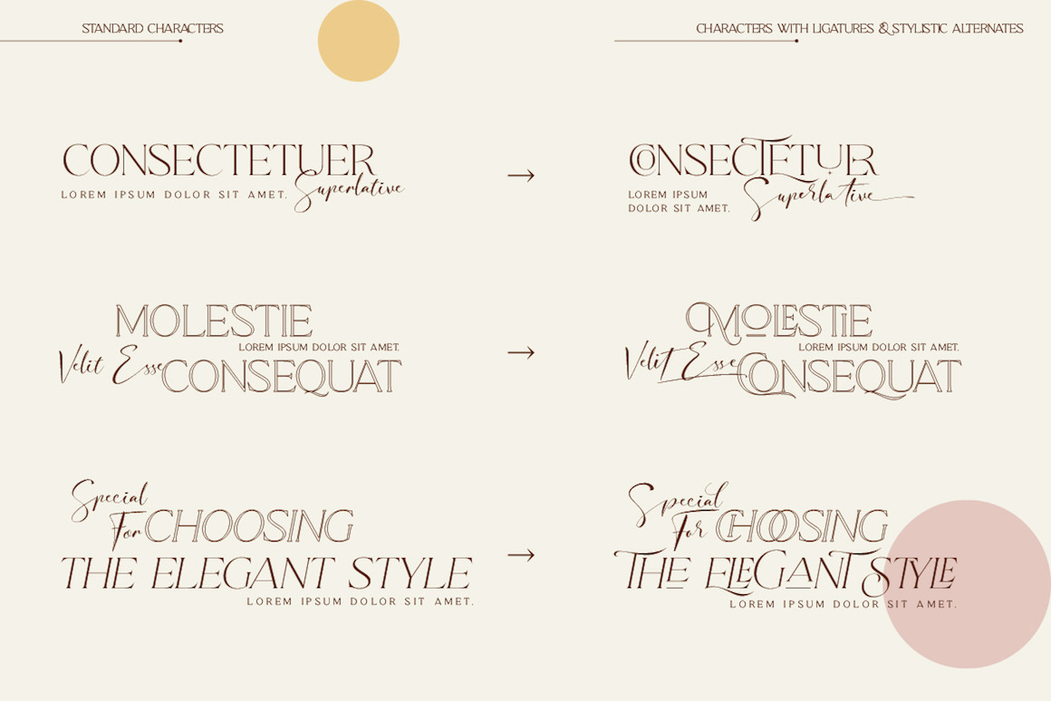 Qene-G Font Duo | Serif &amp; Signature Script