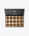 Box of Chocolate Sweets Mockup