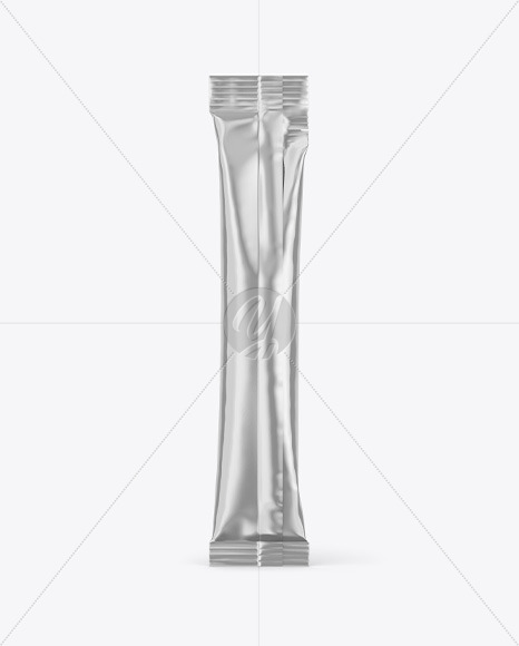 Metallic Stick Sachet Mockup