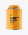 Glossy Tea Tin Can Mockup