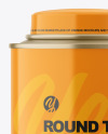 Glossy Tea Tin Can Mockup