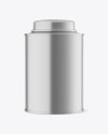 Metallic Tea Tin Can Mockup