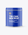 Glossy Tin Can Mockup