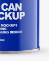 Glossy Tin Can Mockup