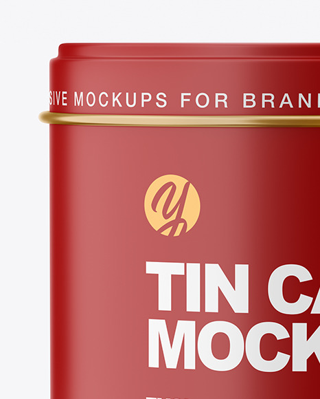 Matte Tin Can Mockup