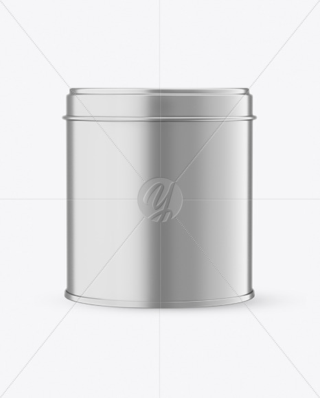 Metallic Tin Can Mockup