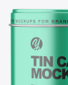 Metallic Tin Can Mockup