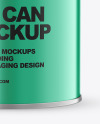 Metallic Tin Can Mockup