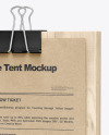 Plywood Table Tent w/Binder Mockup