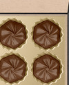 Kraft Paper Box of Chocolate Sweets Mockup