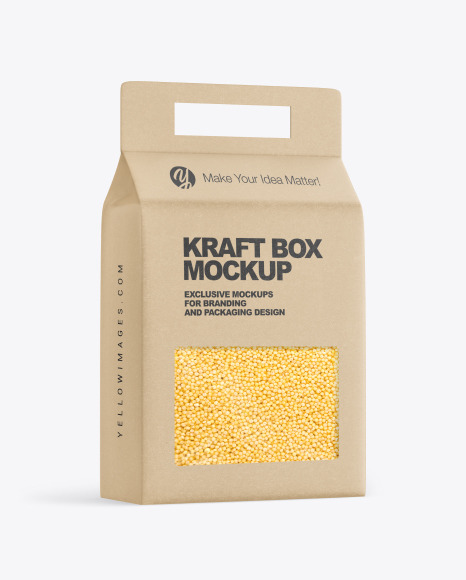 Kraft Box with Millet Mockup - Kraft+Lunch+Box+w/+Paper+Sleeve+Mockup+|+Exclusive+Mockups