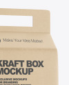 Kraft Box with Millet Mockup