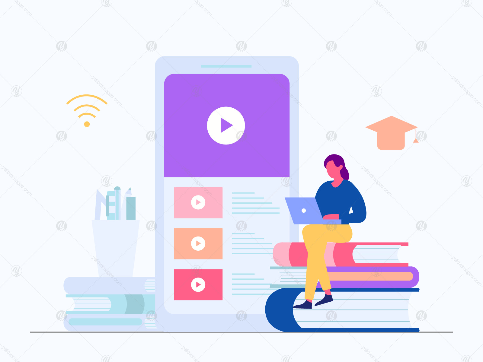 Online Education Illustration Vol 1 Online Education Illustration Vol 1