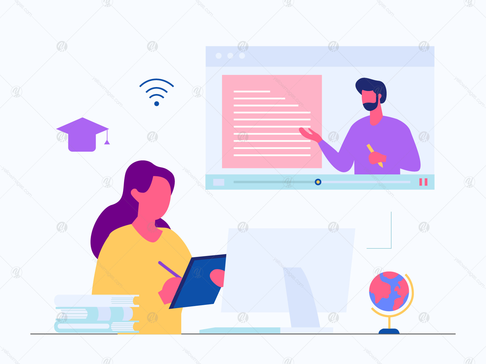 Online Education Illustration Vol 1 Online Education Illustration Vol 1