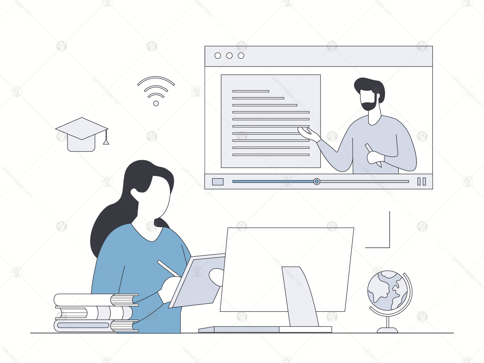 Online Education Illustration Vol 2 Online Education Illustration Vol 2