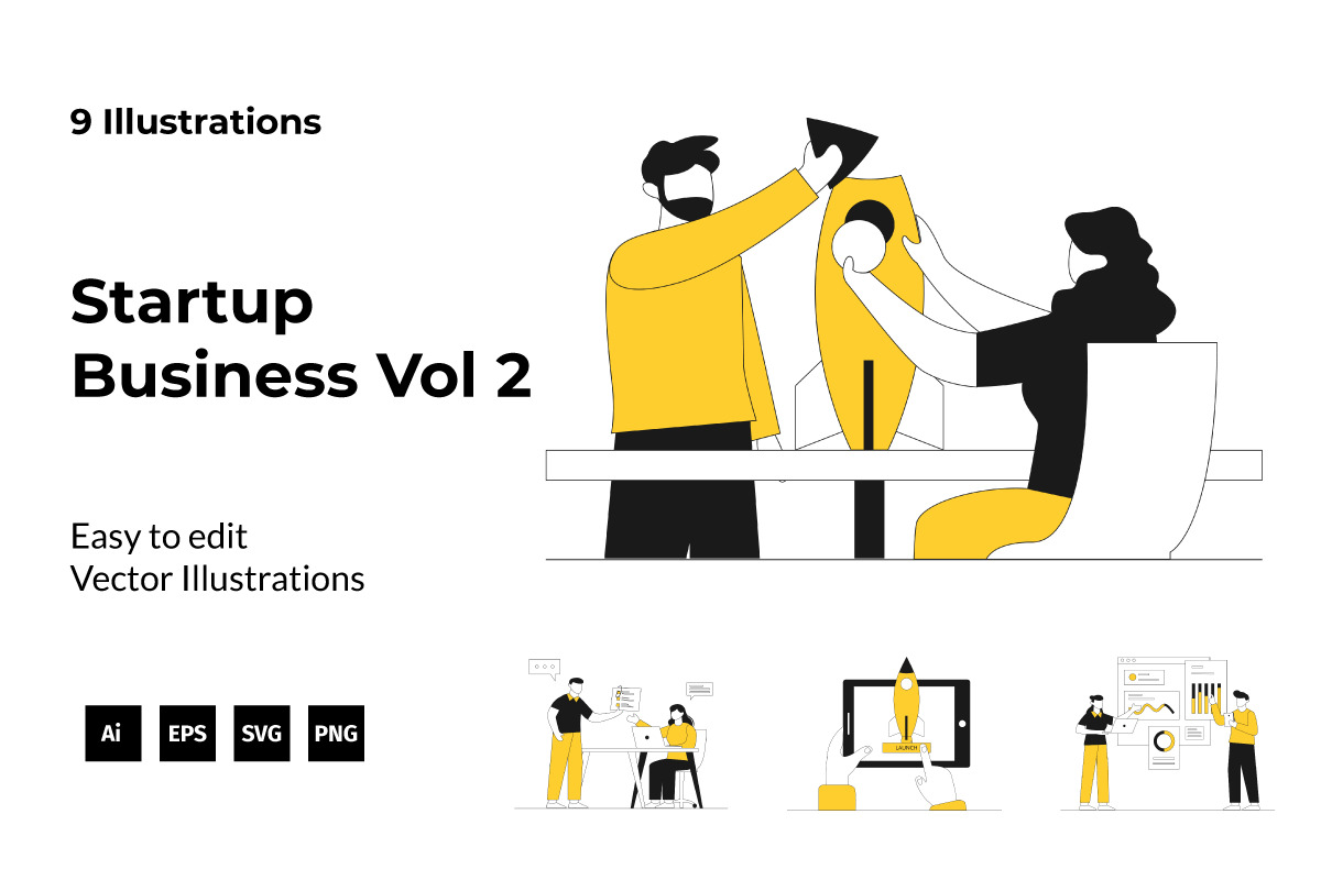 Startup Business Illustration Vol 2