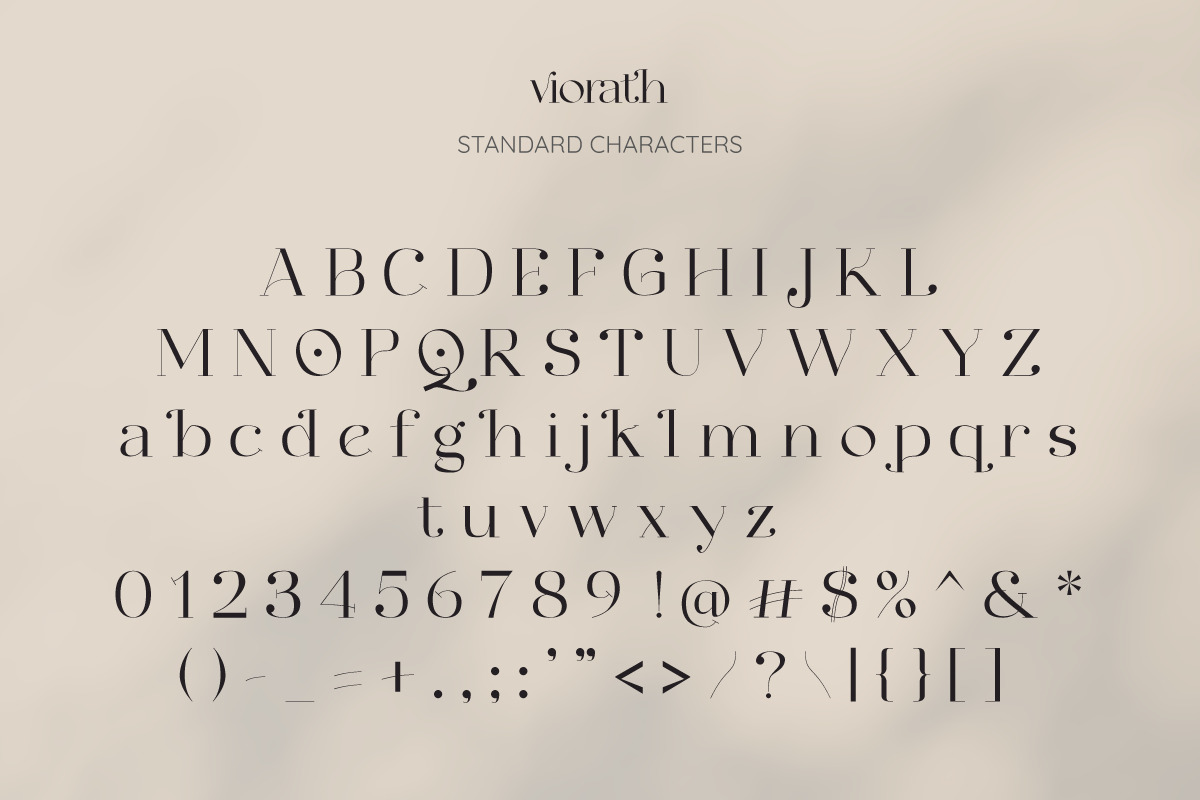Viorath Modern Serif Font Viorath Modern Serif Font