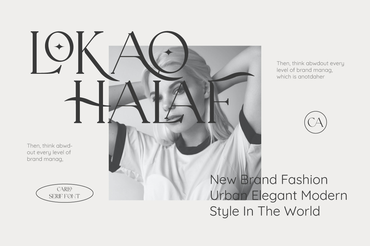 Carlo Elegant Serif Font Carlo Elegant Serif Font