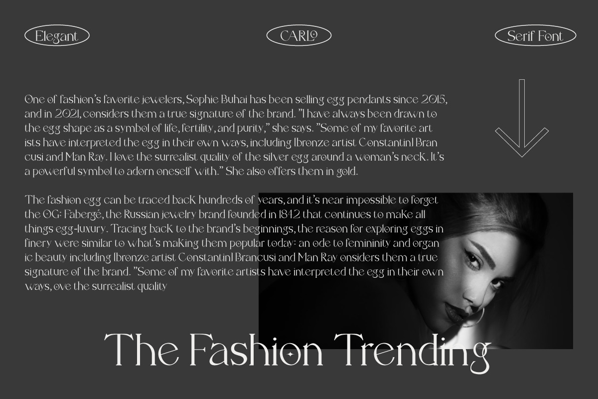 Carlo Elegant Serif Font Carlo Elegant Serif Font