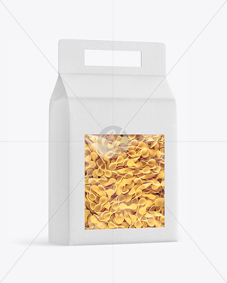 Kraft Box with Farfalline Pasta Mockup