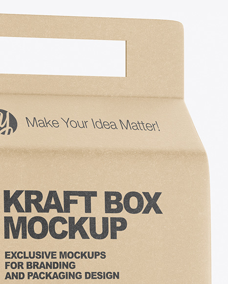 Kraft Box with Farfalline Pasta Mockup